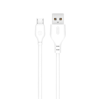 Daten- und Ladekabel USB-A - microUSB XO Design NB103, 18W, 1m, Weiß