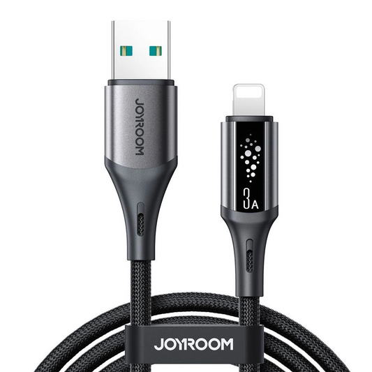 Daten- und Ladekabel USB-A - Lightning Joyroom S-A60 StarTalk, 18W, 1.2m, Schwarz