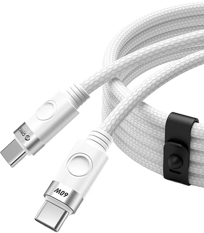 USB-C Daten- und Ladekabel - USB-C Orico CDX, 60W, 1m, Weiß