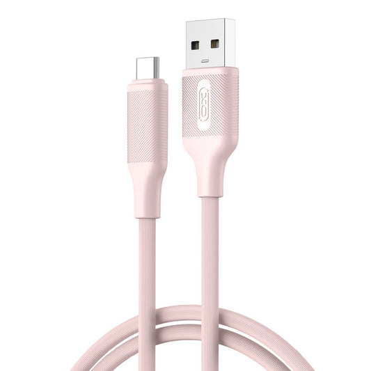 Daten- und Ladekabel USB-A - USB-C XO Design NB265, 18W, 1m, Rosa