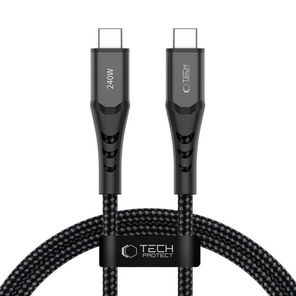 Daten- und Ladekabel USB-C - USB-C Tech-Protect UB11T Ultraboost, 240W, 1m, Schwarz