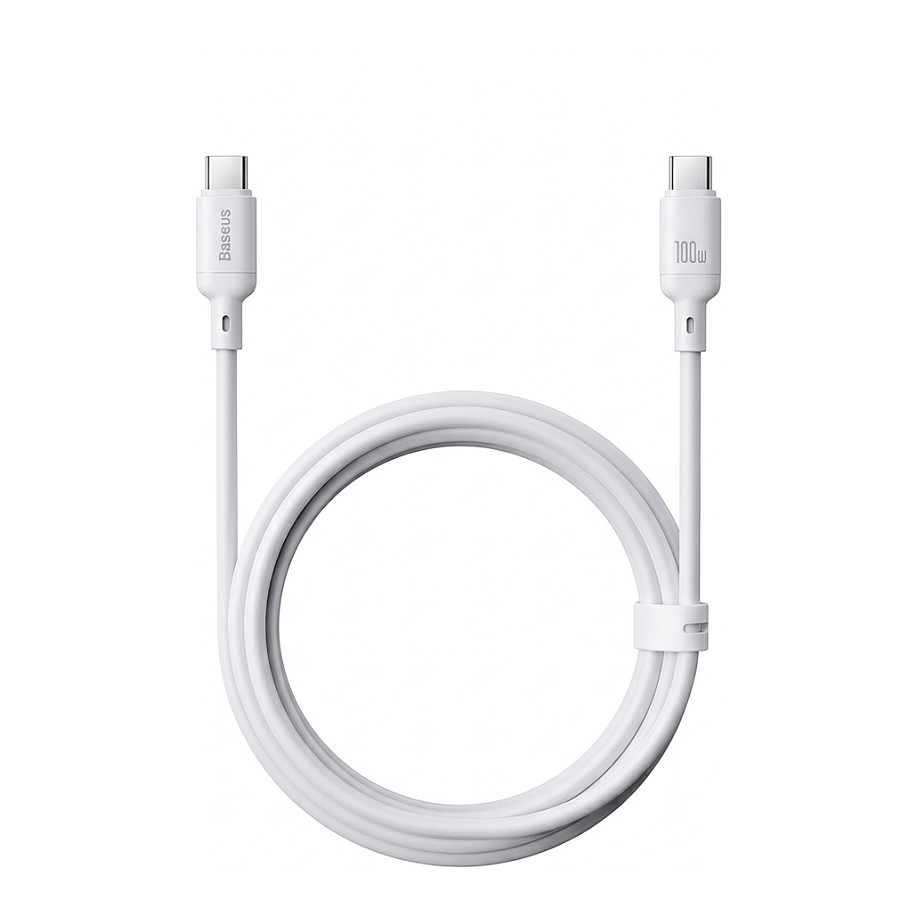 USB-C zu USB-C Daten- und Ladekabel Baseus Silky, 100W, 2m, Weiß