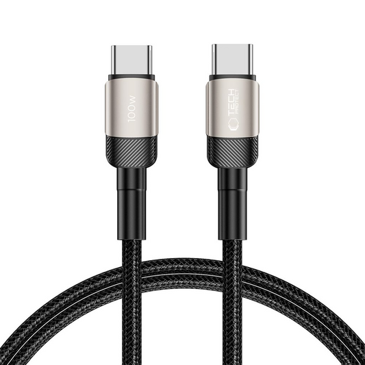 USB-C Daten- und Ladekabel - USB-C Tech-Protect Ultraboost EVO, 100W, 1m, Silber