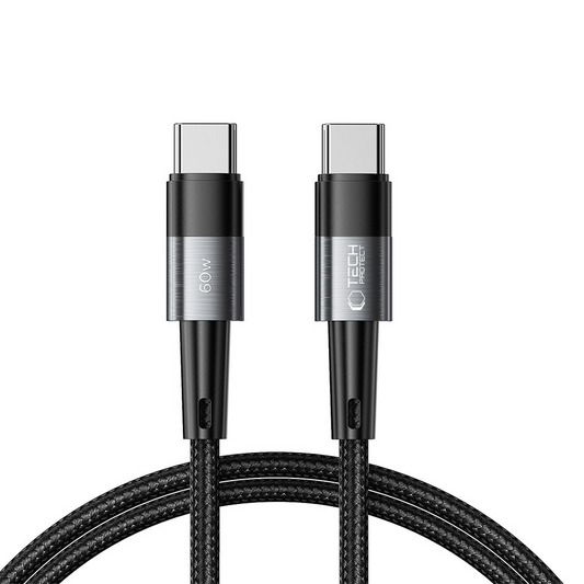 USB-C Daten- und Ladekabel - USB-C Tech-Protect Ultraboost, 60W, 1m, Grau
