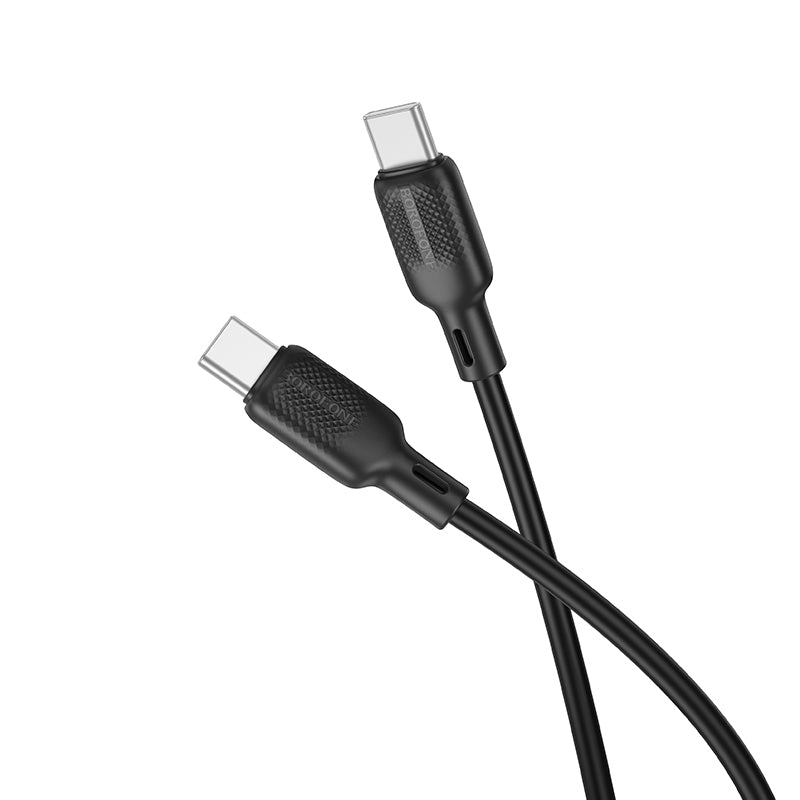 USB-C Daten- und Ladekabel - USB-C Borofone BX113 Lenny, 60W, 1m, Schwarz