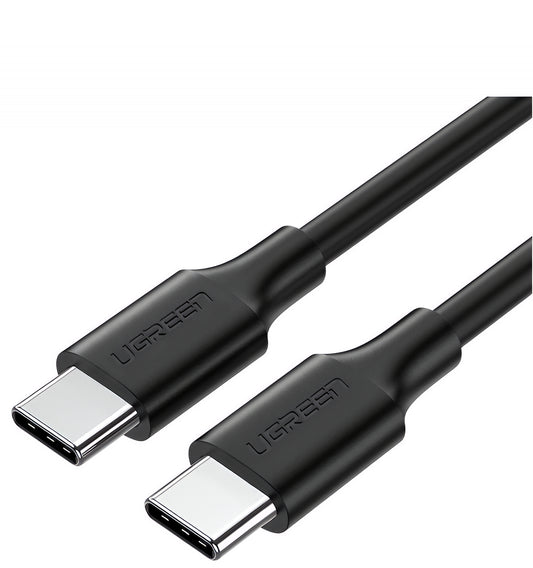 Daten- und Ladekabel USB-C - USB-C UGREEN US286, 60W, 0,5m, Schwarz