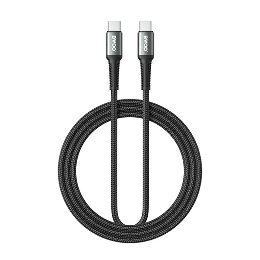 Daten- und Ladekabel USB-C - USB-C BWOO BO-X288C-C, 60W, 1m, Schwarz