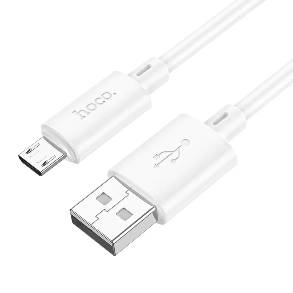 Daten- und Ladekabel USB-A - microUSB HOCO X88, 18W, 2m, Weiß