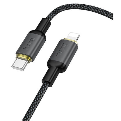 Daten- und Ladekabel USB-A - Lightning HOCO X128 Benefit, 12W, 1m, Schwarz