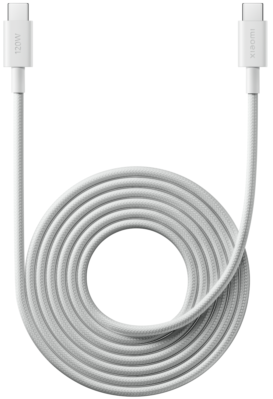 USB-C Data and Charging Cable - USB-C Xiaomi, 120W, 2m, White BHR087AGL