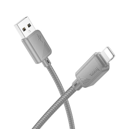 USB-A to Lightning Data and Charging Cable HOCO X113, 18W, 1m, Gray