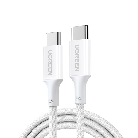 Daten- und Ladekabel USB-C - USB-C UGREEN L502 (35221), 100W, 2m, Weiß