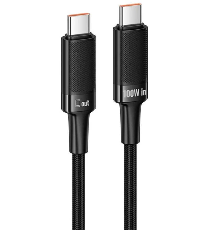 Daten- und Ladekabel USB-C - USB-C HOCO U153 Extreme, 100W, 1,2m, Schwarz