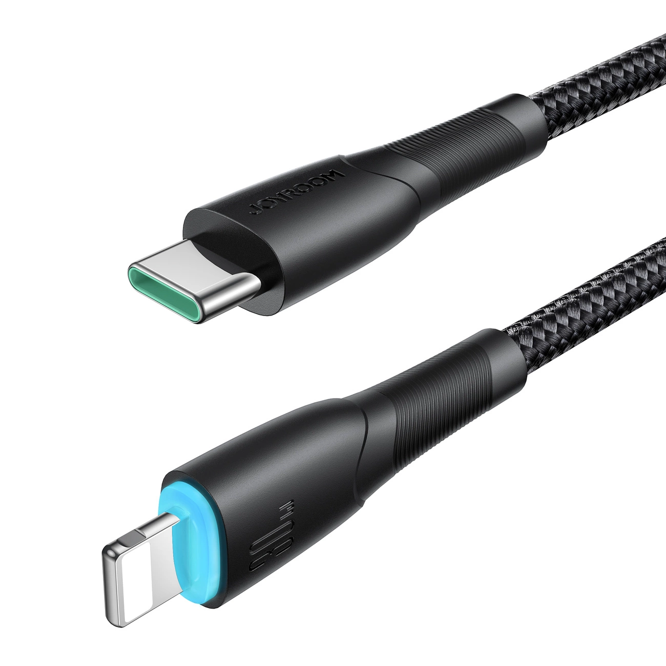 USB-C - Lightning Lade- und Datenkabel Joyroom S-A32, 30W, 1m, Schwarz