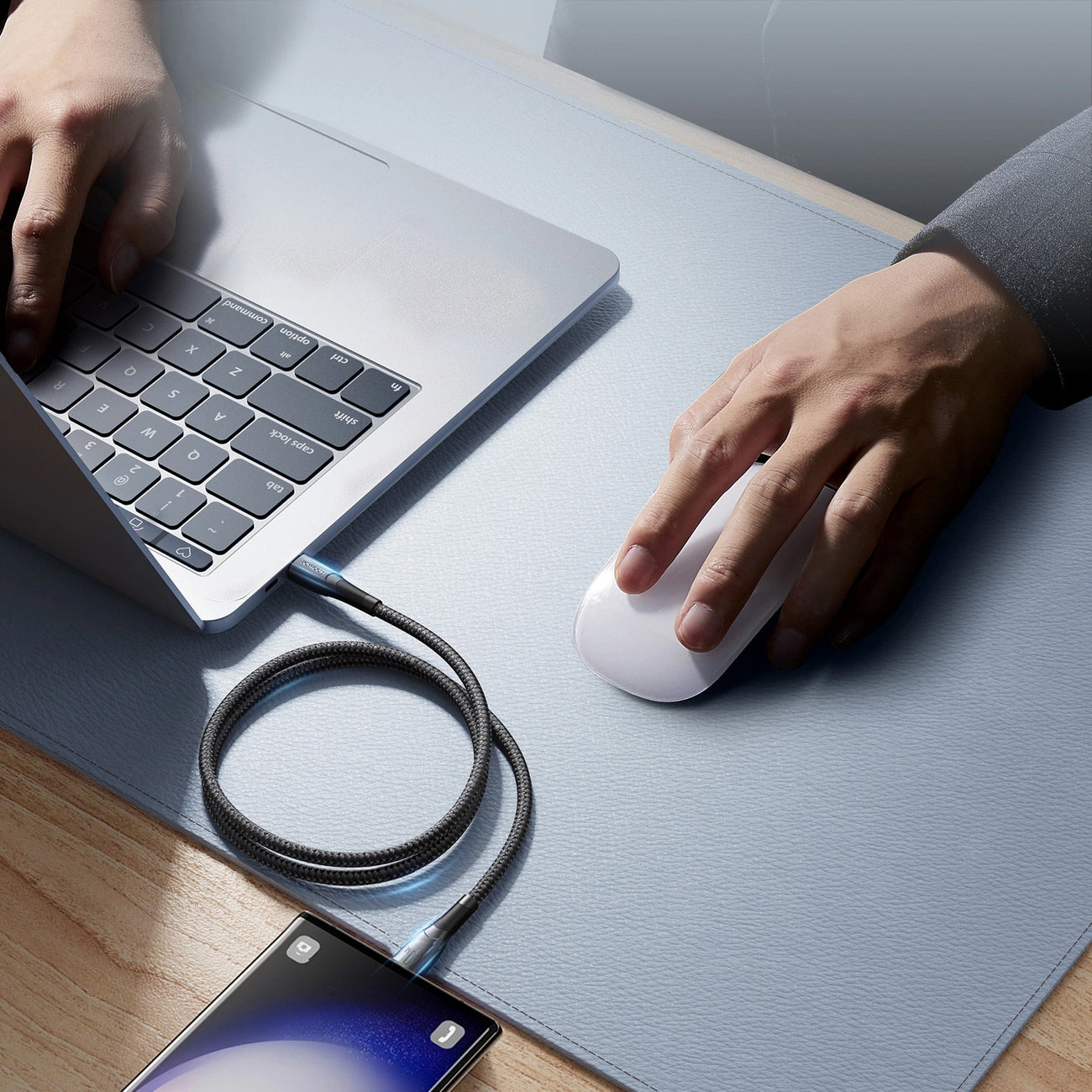 USB-C Daten- und Ladekabel - USB-C Joyroom S-A32, 60W, 1m, Schwarz