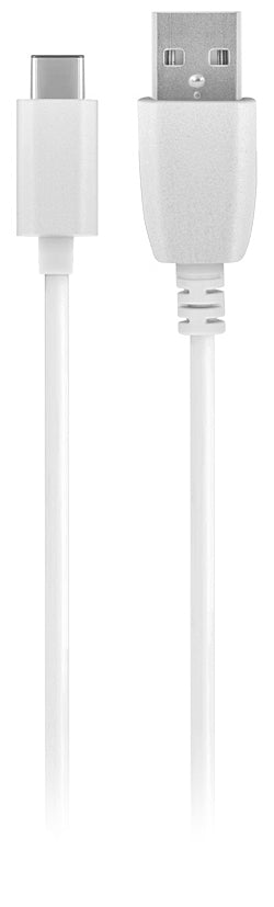 USB-A- auf USB-C-Daten- und Ladekabel MaXlife, 20W, 3m, Weiß
