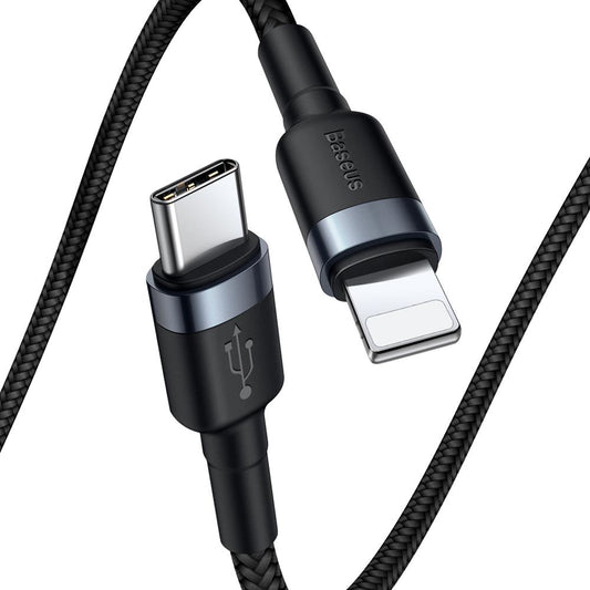 Daten- und Ladekabel USB-C - Lightning Baseus Cafule, 18W, 1m, Grau CATLKLF-G1 CATLKLF-G1