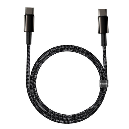 USB-C Daten- und Ladekabel - USB-C Baseus Tungsten Baseus Tungsten Gold, 100W, 2m, Schwarz CATWJ-A01 CATWJ-A01