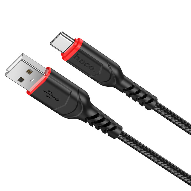 Daten- und Ladekabel USB-A - USB-C HOCO X59 Victory, 18W, 1m, Schwarz