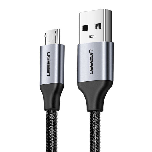 Daten- und Ladekabel USB-A - microUSB UGREEN, 18W, 2m, Schwarz