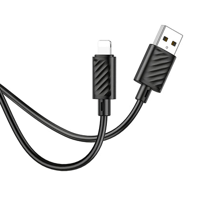 HOCO X88 USB-A auf Lightning Kabel 18W 1m | Schwarz | 2.4A