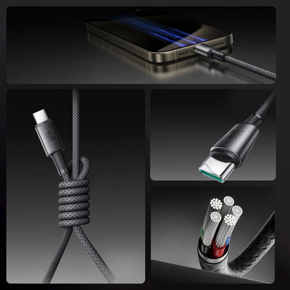 USB-C Daten- und Ladekabel - USB-C Joyroom S-A50, 60W, 1.2m, Grau