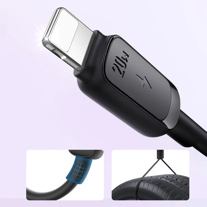 USB-C - Lightning Lade- und Datenkabel Joyroom A14, 20W, 1.2m, Schwarz