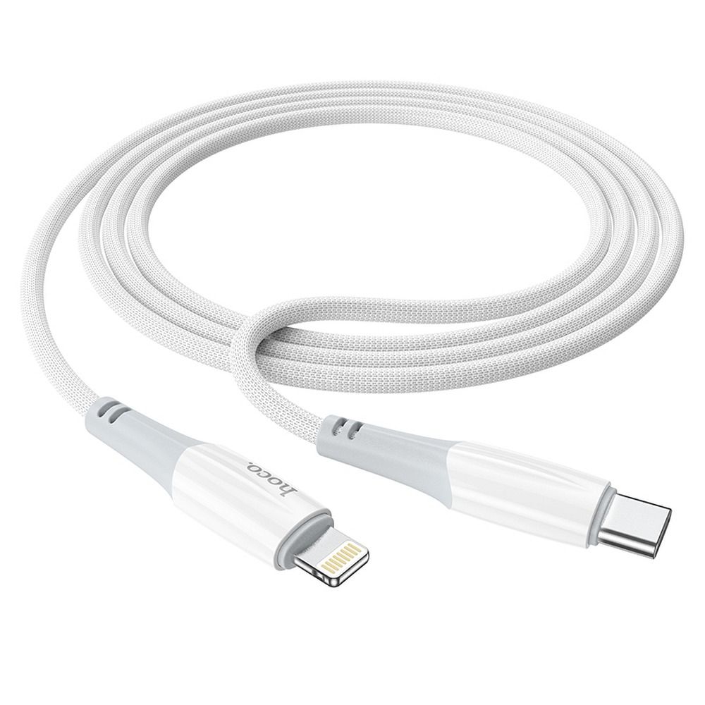 USB-C - Lightning Daten- und Ladekabel HOCO X70, 20W, 1m, Weiß