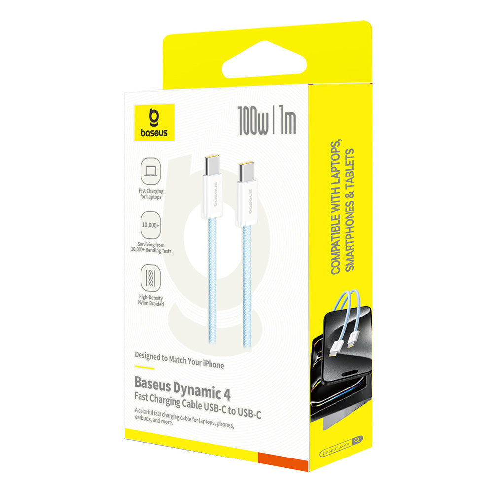 USB-C Daten- und Ladekabel - USB-C Baseus Dynamic 4 Series, 100W, 1m, Blau P10381400311-00