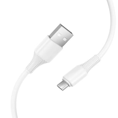 Daten- und Ladekabel USB-A - microUSB HOCO X120, 18W, 1m, Weiß