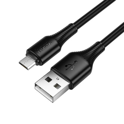 Daten- und Ladekabel USB-A - microUSB HOCO X120, 18W, 1m, Schwarz