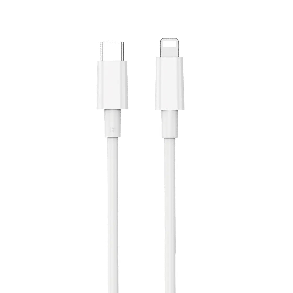 USB-C to Lightning Data and Charging Cable WiWu Wi-C008, 30W, 1.2m, White
