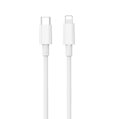 USB-C to Lightning Data and Charging Cable WiWu Wi-C008, 30W, 1.2m, White