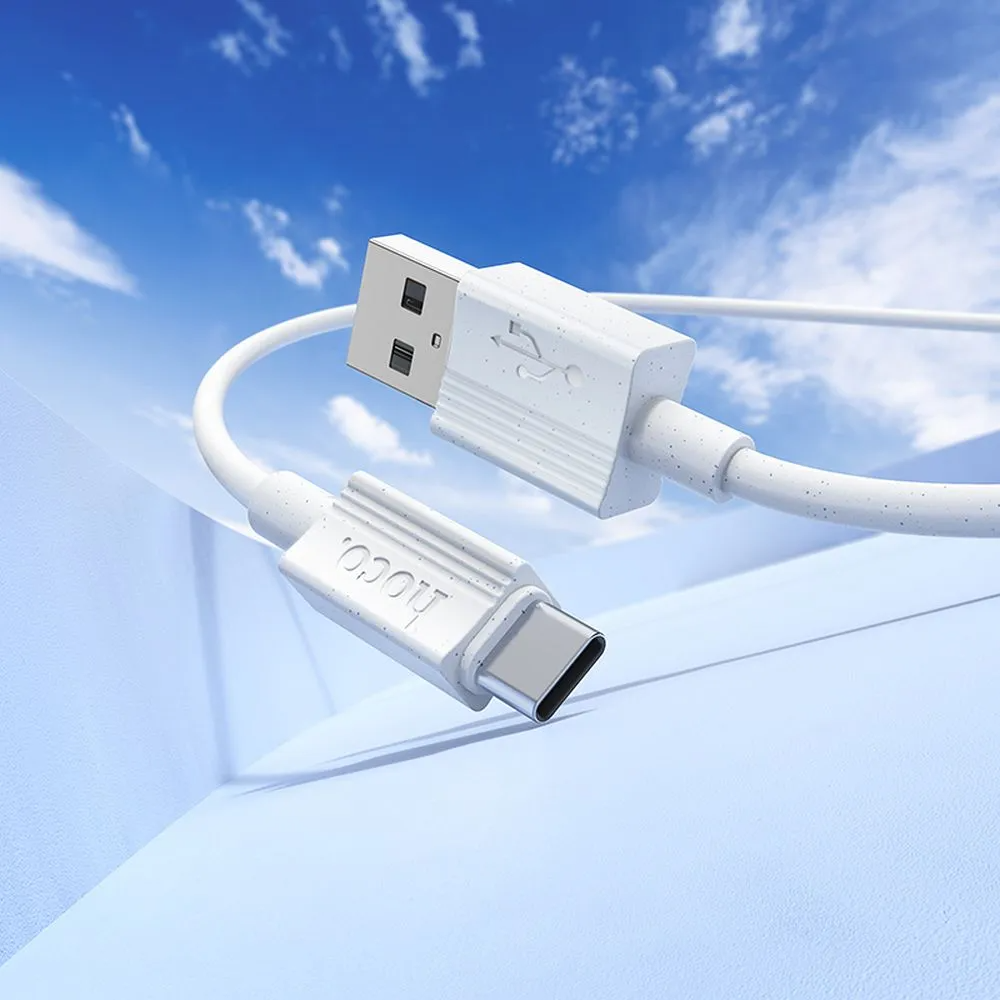 Daten- und Ladekabel USB-A - USB-C HOCO X107, 18W, 1m, Weiß