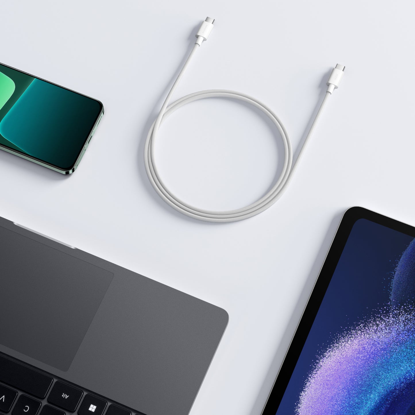 USB-C Daten- und Ladekabel - USB-C Xiaomi, 60W, 1m, Weiß BHR0878GL