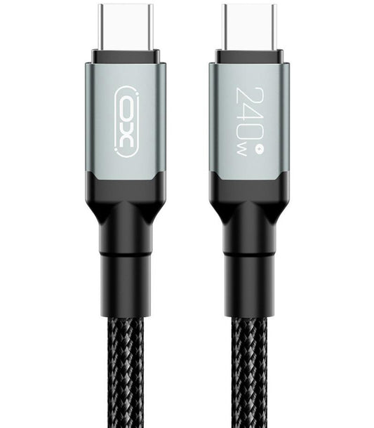 USB-C Daten- und Ladekabel - USB-C XO Design NB-Q264B, 240W, 2m, Schwarz