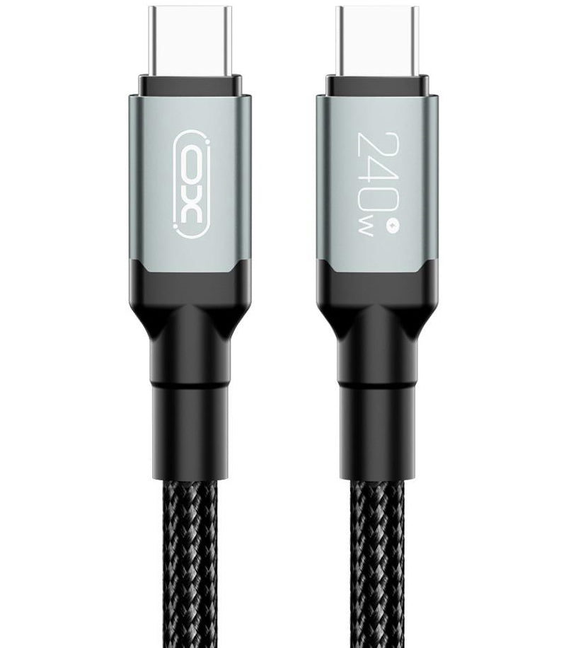 USB-C Daten- und Ladekabel - USB-C XO Design NB-Q264A, 240W, 1m, Schwarz