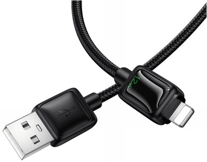 Daten- und Ladekabel USB-A - Lightning HOCO U146, 12W, 1.2m, Schwarz