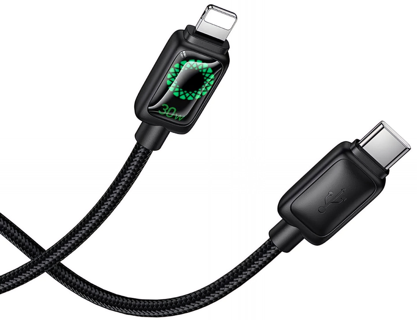 Daten- und Ladekabel USB-C - Lightning HOCO U146, 30W, 1.2m, Schwarz