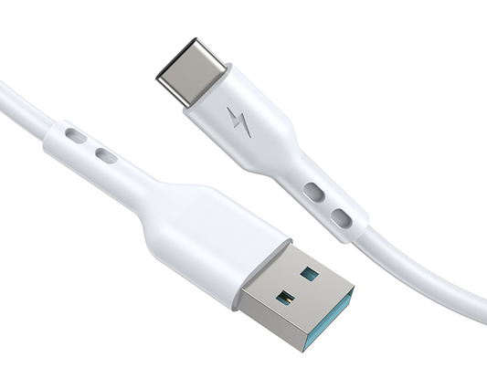 USB-A to USB-C Data and Charging Cable BWOO X172C, 60W, 1m, White