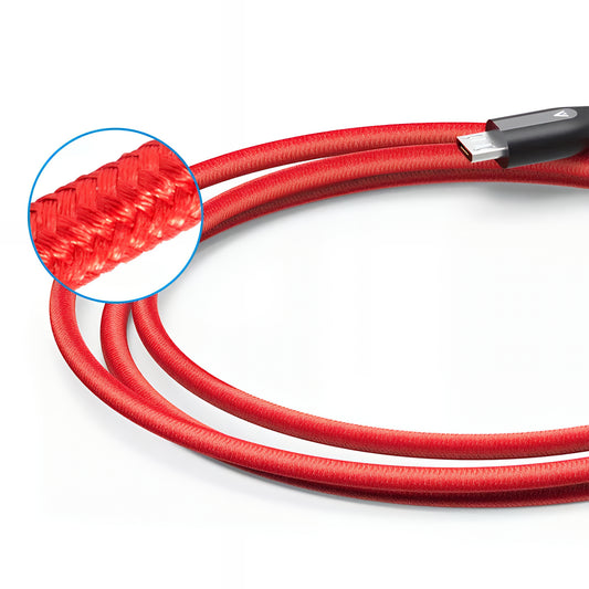 Daten- und Ladekabel USB-A - microUSB Anker PowerLine+, 18W, 0.91m, Rot A8142G91
