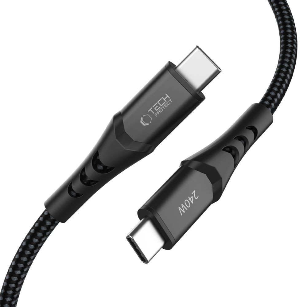 Daten- und Ladekabel USB-C - USB-C Tech-Protect UB11T Ultraboost, 240W, 1m, Schwarz