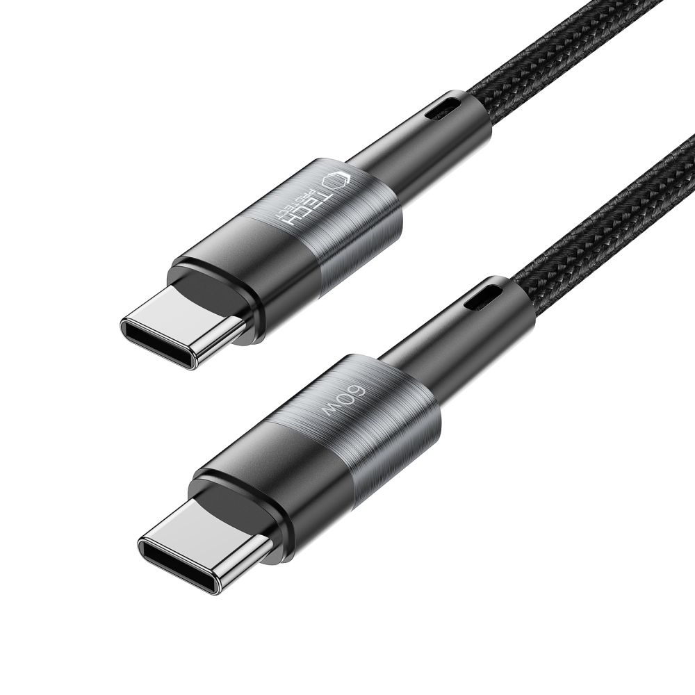 USB-C Data and Charging Cable - USB-C Tech-Protect Ultraboost, 60W, 1m, Gray