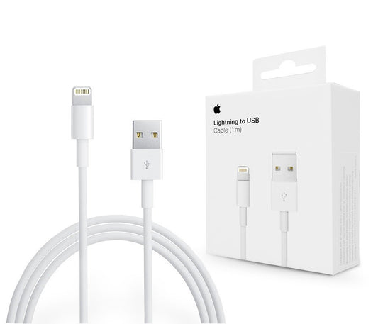 USB-A - Lightning Lade- und Datenkabel Apple A1480, 18W, 1m, Weiß MUQW3ZM/A