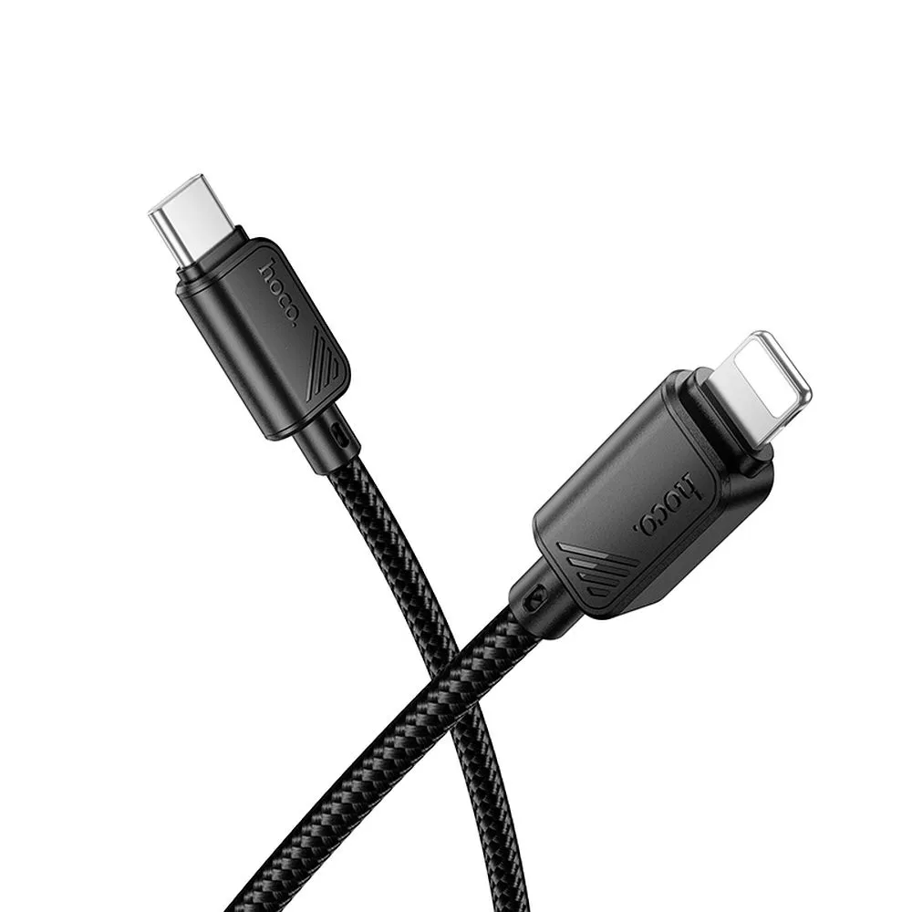 Daten- und Ladekabel USB-C - Lightning HOCO X113, 27W, 1m, Schwarz