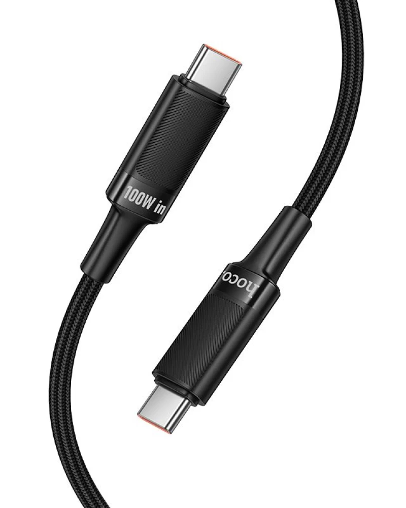 Daten- und Ladekabel USB-C - USB-C HOCO U153 Extreme, 100W, 1,2m, Schwarz