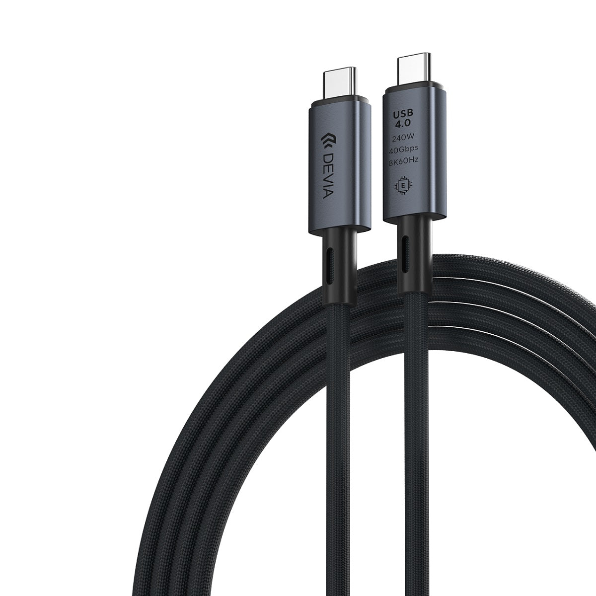 USB-C Daten- und Ladekabel - USB-C DEVIA EC641, 240W, 1m, Schwarz