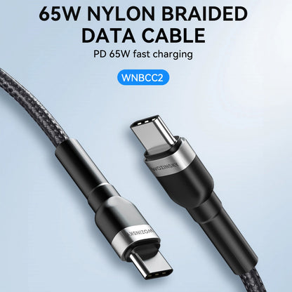 USB-C Daten- und Ladekabel - USB-C WZK WNBCC2, 65W, 2m, Schwarz