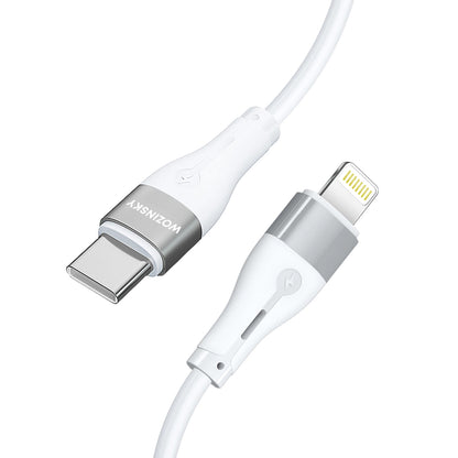 Daten- und Ladekabel USB-C - Lightning WZK WSTCL1, 27W, 1m, Weiß