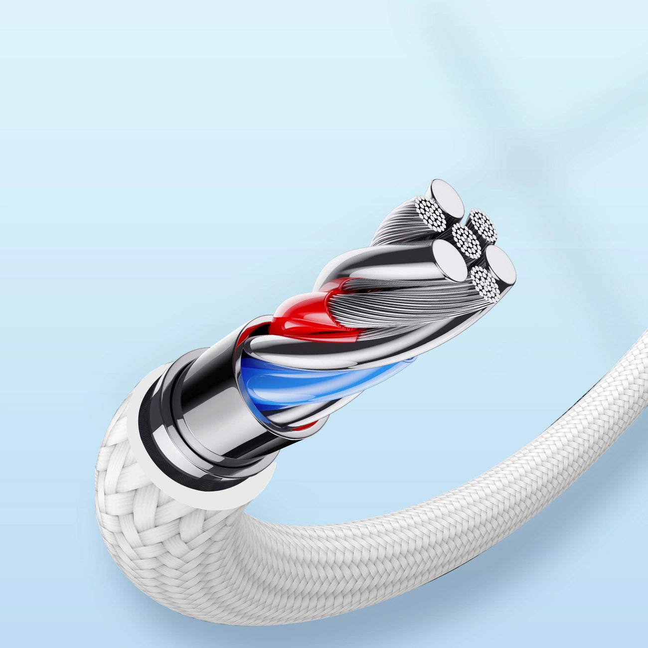 USB-A - Lightning Lade- und Datenkabel Joyroom A10, 18W, 1,2m, Weiß